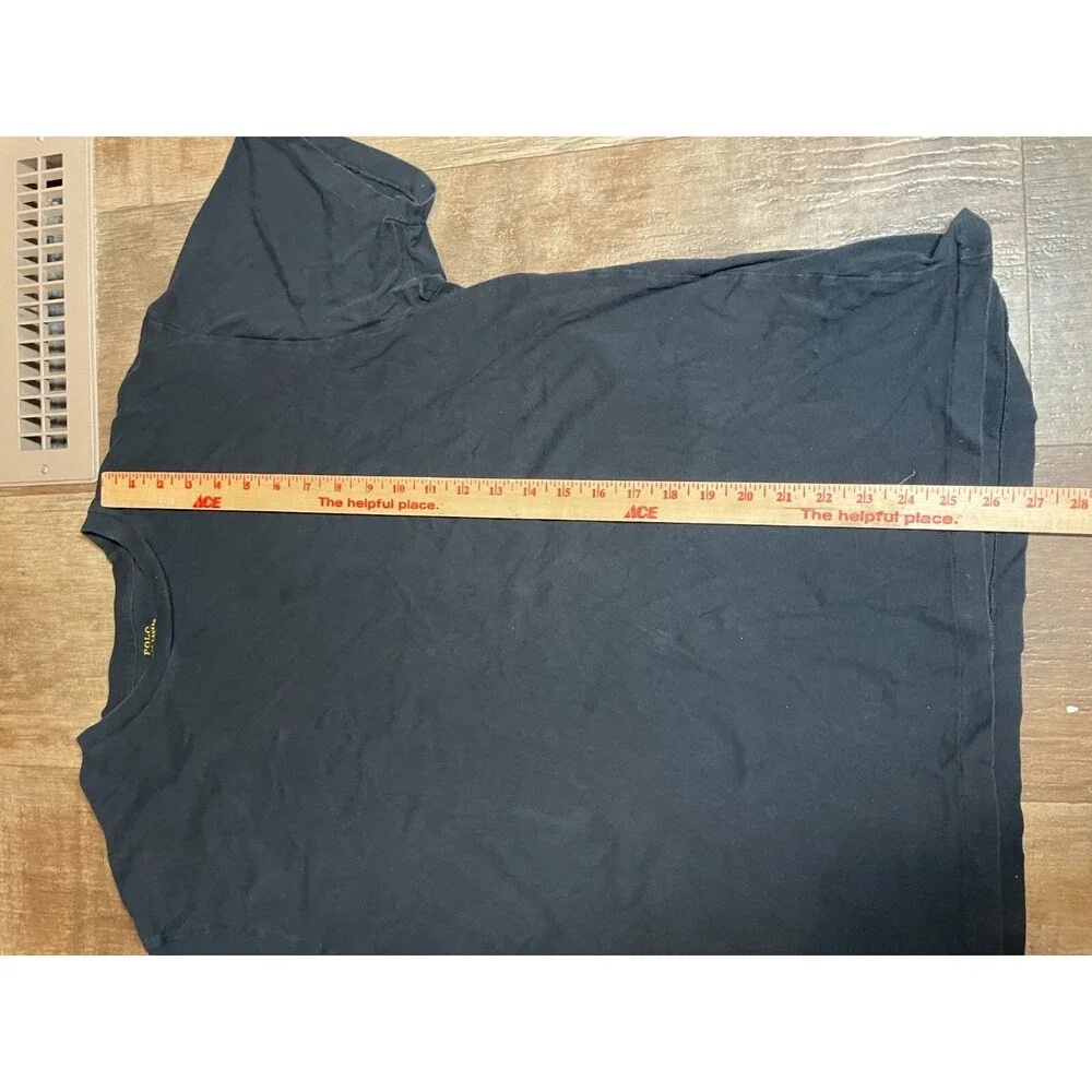 Polo Ralph Lauren Shirt Mens Large L Black short Sleeve